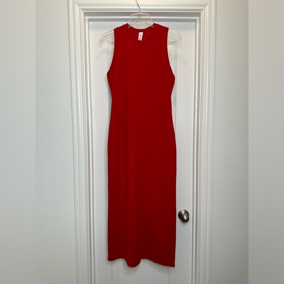 Lululemon Red All Aligned Sleeveless Midi Dress size 8 - Picture 3 of 13
